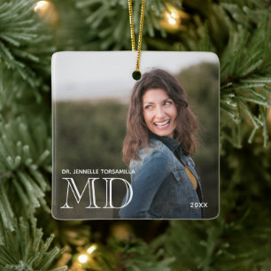 Photo MD Doctor Ceramic Ornament