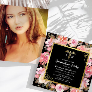 Photo Medical Nursing School Graduation Invitation