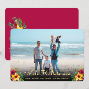 Photo Mele Kalikimaka Christmas Cards