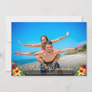 Photo Mele Kalikimaka Christmas Cards