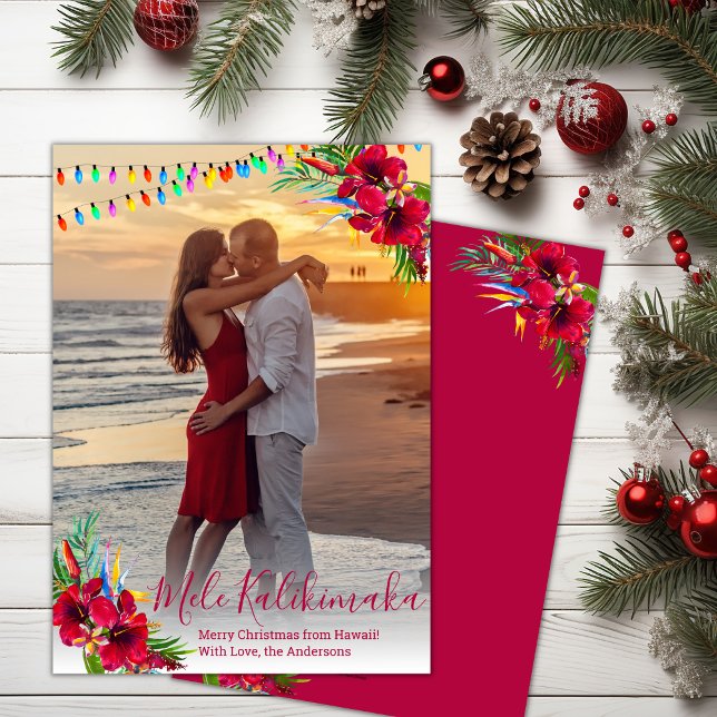 Photo Mele Kalikimaka Christmas Cards (Creator Uploaded)