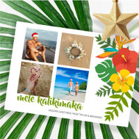 Photo Mele Kalikimaka Flower Personalised