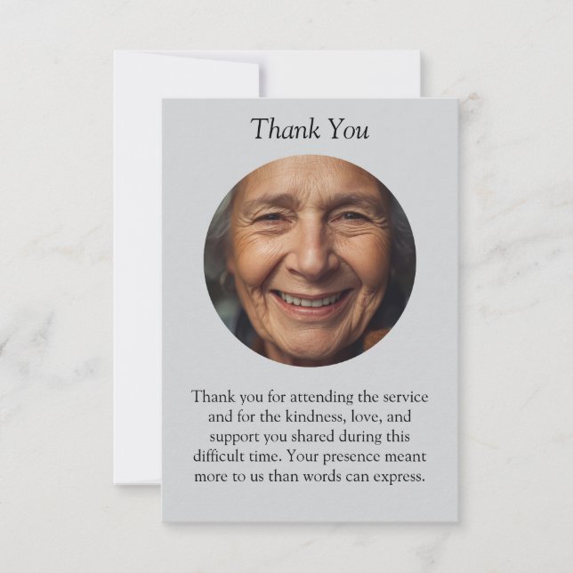 Photo Memorial Card | Personalised Card  (Front)