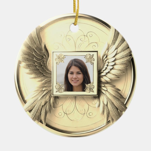 Photo Memorial Ceramic Ornament (Front)