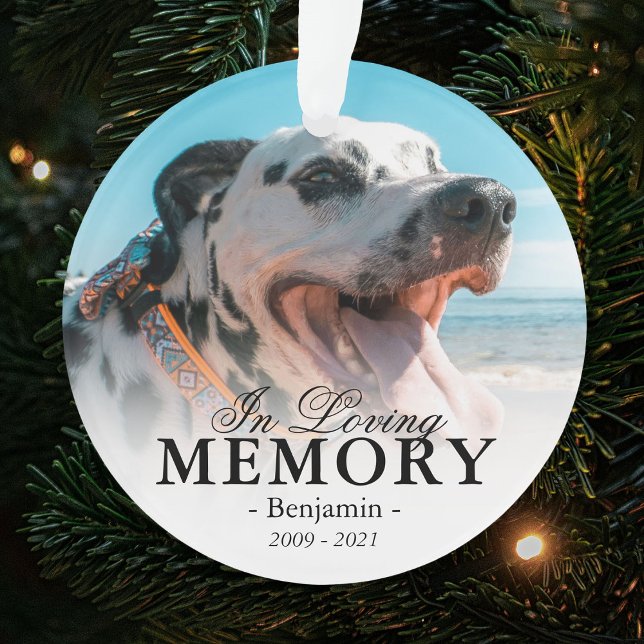 Photo Memorial Christmas Tree Ornament (Creator Uploaded)