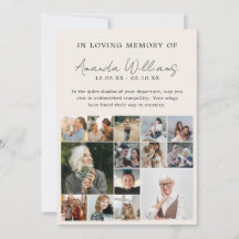 Photo Memorial Funeral - 15 Photo Collage