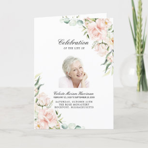 Photo Memorial Funeral Celebration of Life Program