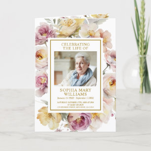 Photo Memorial Funeral Celebration of Life Program