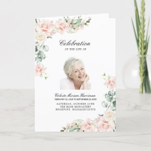 Photo Memorial Funeral Celebration of Life Program