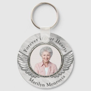 Photo Memorial Funeral  Keychain