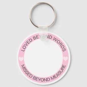 Photo Memorial Funeral  Keychain
