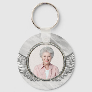 Photo Memorial Funeral Keychain