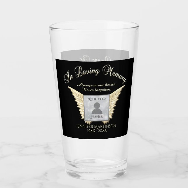 Photo Memorial Glass (Front)