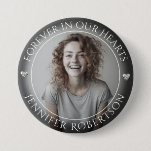 Photo Memorial In Loving Memory 7.5 Cm Round Badge