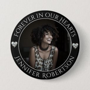 Photo Memorial In Loving Memory 7.5 Cm Round Badge