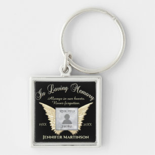 Photo Memorial in Loving Memory Key Ring