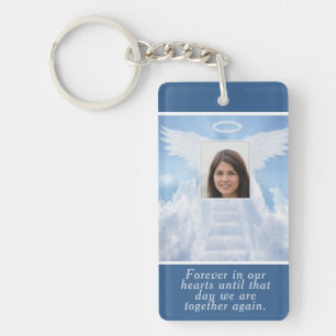 Photo Memorial in Loving Memory Key Ring