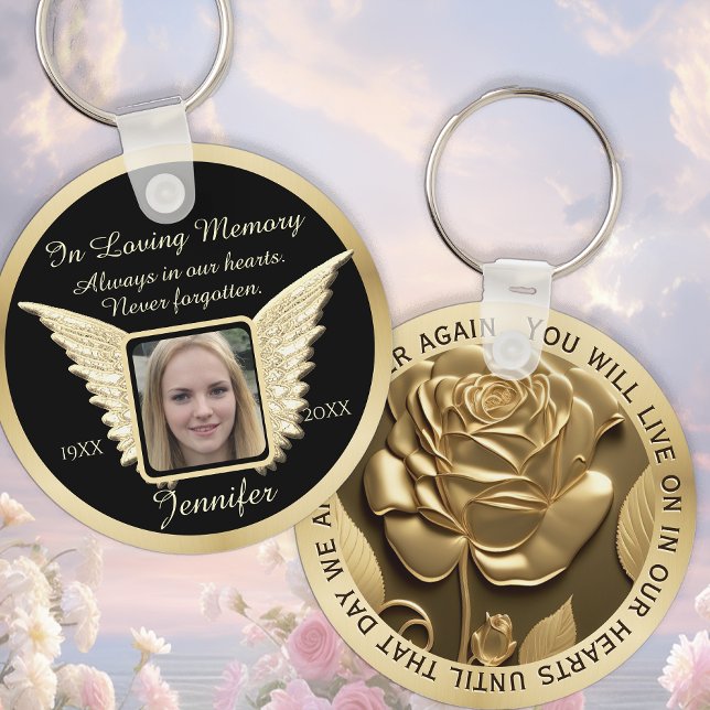 Photo Memorial in Loving Memory Key Ring (Creator Uploaded)