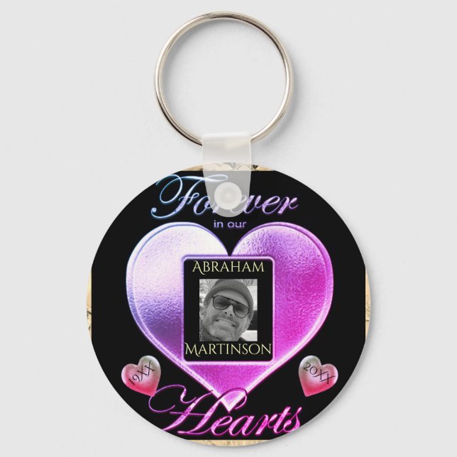Photo Memorial in Loving Memory Keychain (Front)