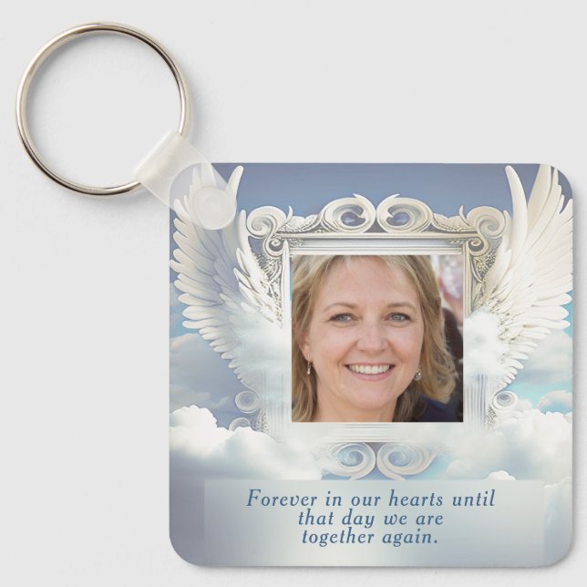 Photo Memorial in Loving Memory Keychain (Front)