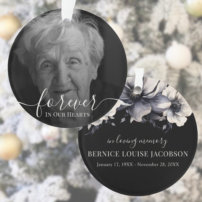 Photo Memorial In Loving Memory Ornament (Photo Memorial In Loving Memory Ornament)