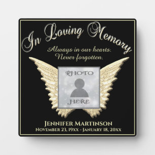 Photo Memorial Plaque