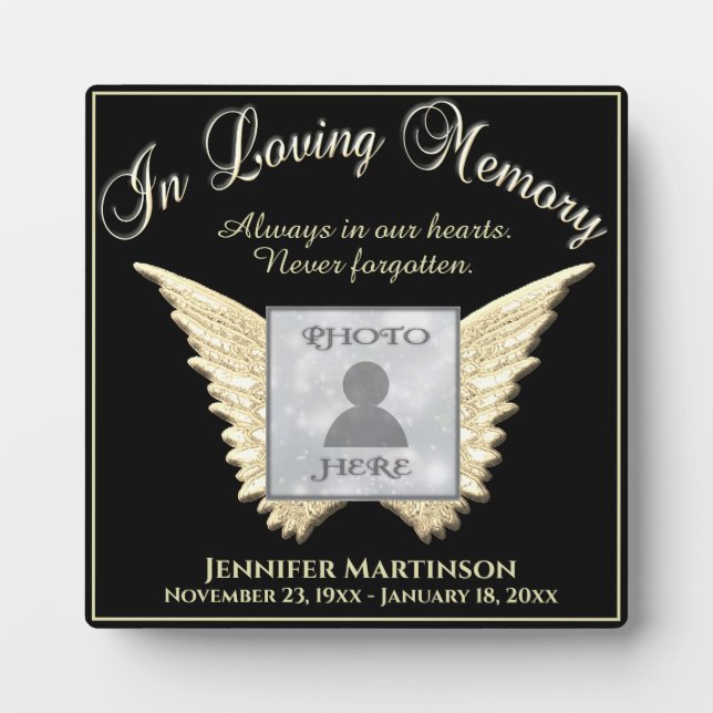 Photo Memorial Plaque (Front)