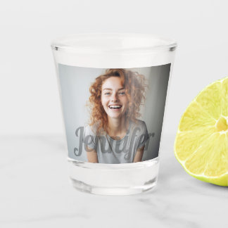 Photo Memorial Shot Glass