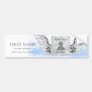 Photo Memorial Template Bumper Sticker