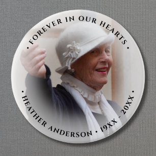 Photo Memorial Tribute 7.5 Cm Round Badge