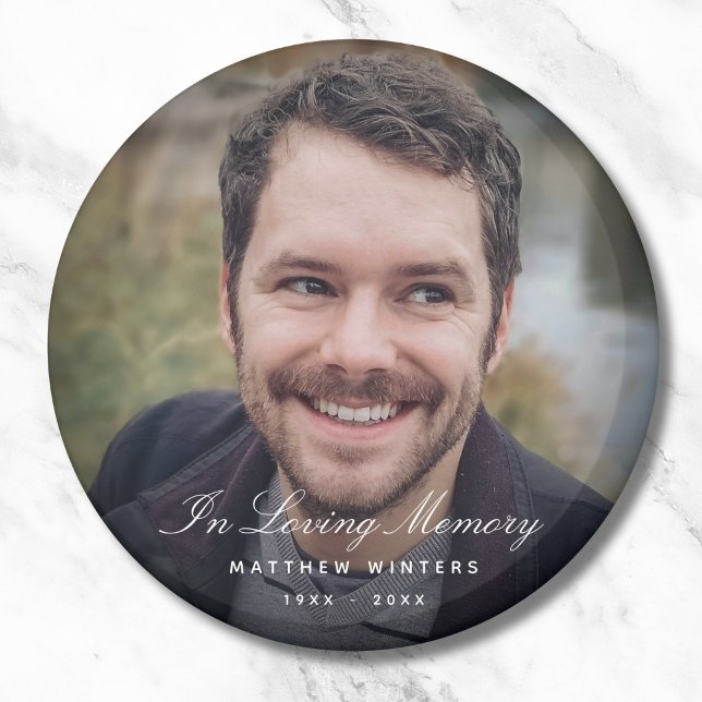 Photo Memorial Tribute Funeral Magnet (Photo Memorial Magnet)