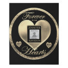 Photo Memorial with a Gold Heart