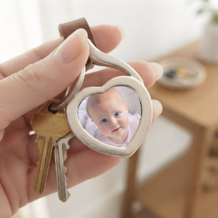 Photo Memories Personalised Mini Heart Keepsake Key Ring
