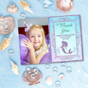 PHOTO - Mermaid Under the Sea Thank You Card