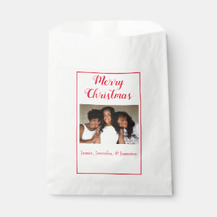 Photo Merry Christmas Favour Bag
