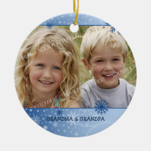 Photo Merry Christmas Grandparents Ornament