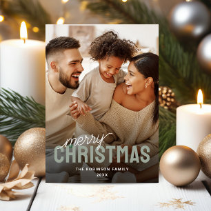 Photo Merry Christmas Holiday Card