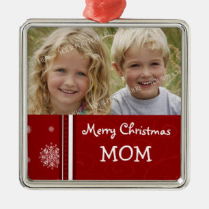 Photo Merry Christmas Mum Ornament