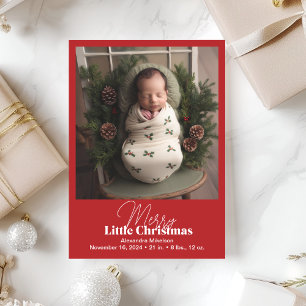 Photo Merry Little Christmas Holiday Card