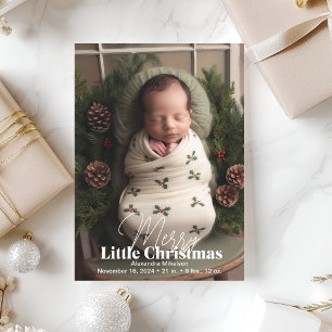 Photo Merry Little Christmas Holiday Card