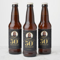 Photo Milestone Birthday Beer Labels