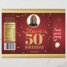 Photo Milestone Birthday Chip Bag Wrappers