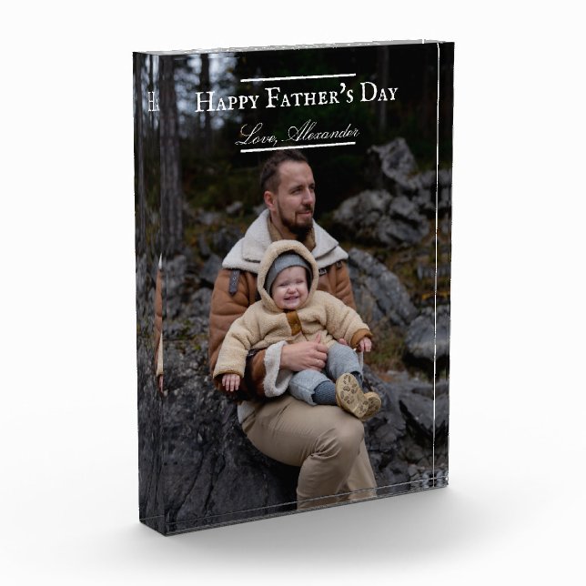 Photo Minimalist Father's Day | White (Left)