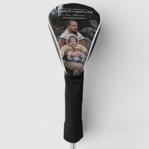 Photo Minimalist Father's Day White Golf Head Cover