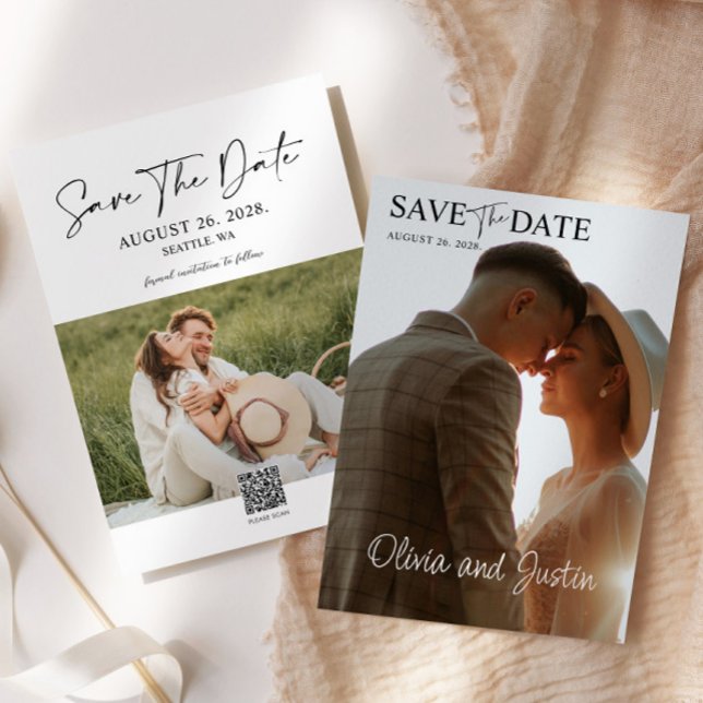 Photo Minimalist Save the Date Invitation (Creator Uploaded)
