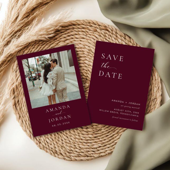 Photo Minimalist Save the Date Invitation (Creator Uploaded)