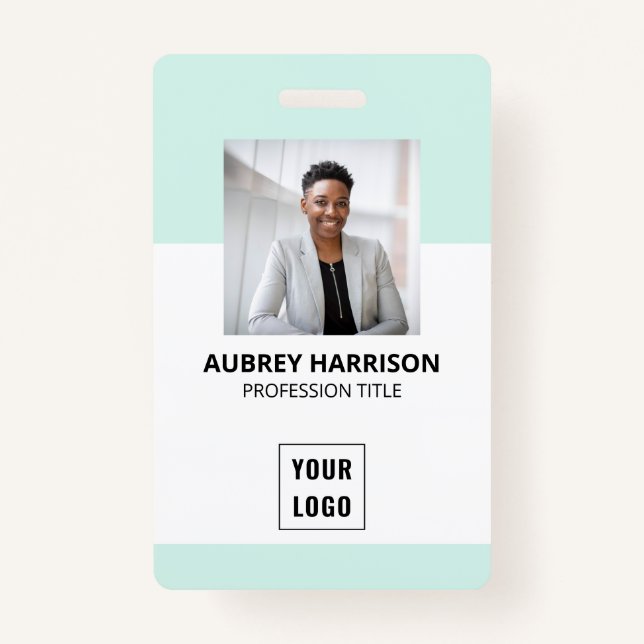 Photo Modern Corporate Professional ID Badge (Front)