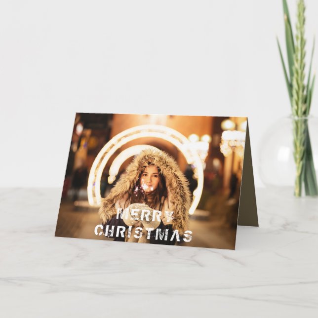 Photo Modern Personalizable Christmas Holiday (Front)