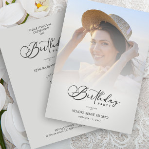 Photo Modern Transparency Overlay Vellum Effect Invitation