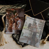 Photo Modern Vertical 9 Wedding Invitation
